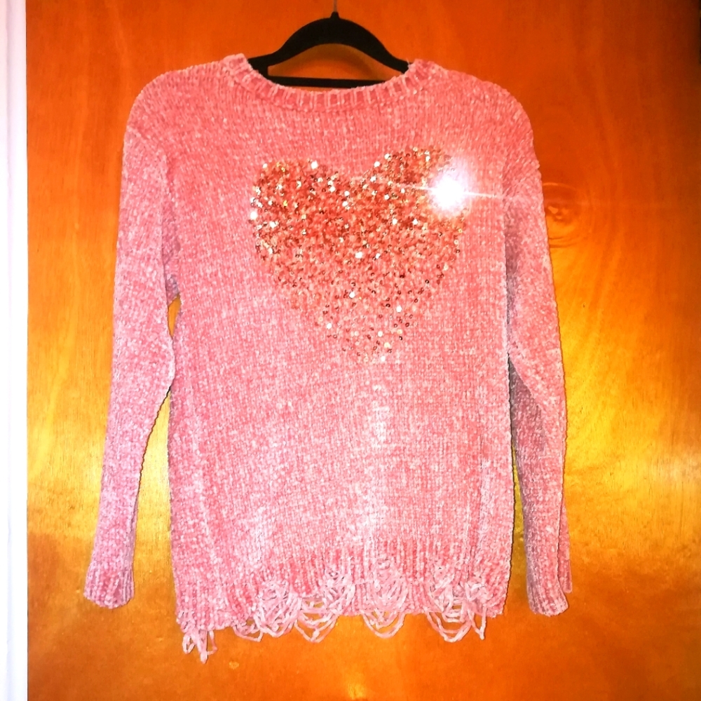 Truly me by Sara Sara, light pink soft sweater size 14 juniors